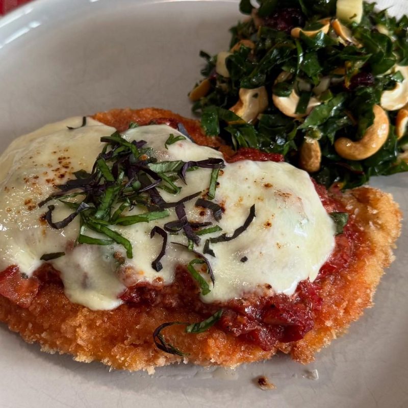Chicken Parmigiana with Green&nbsp;Salad