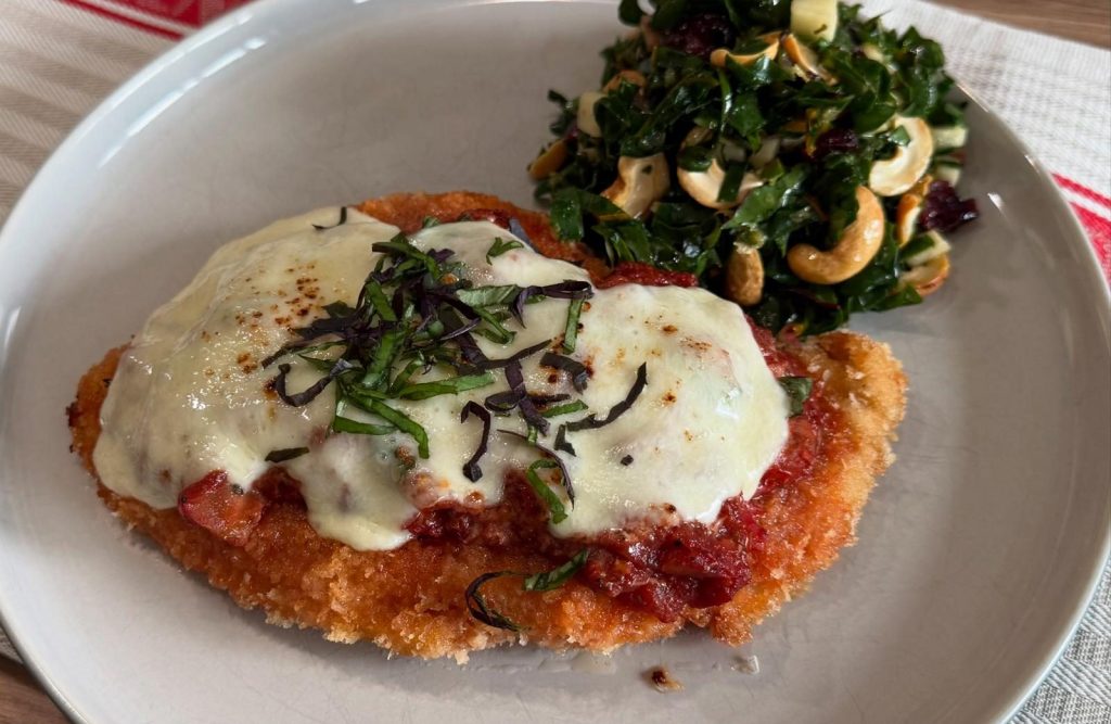 Chicken Parmigiana with Green&nbsp;Salad