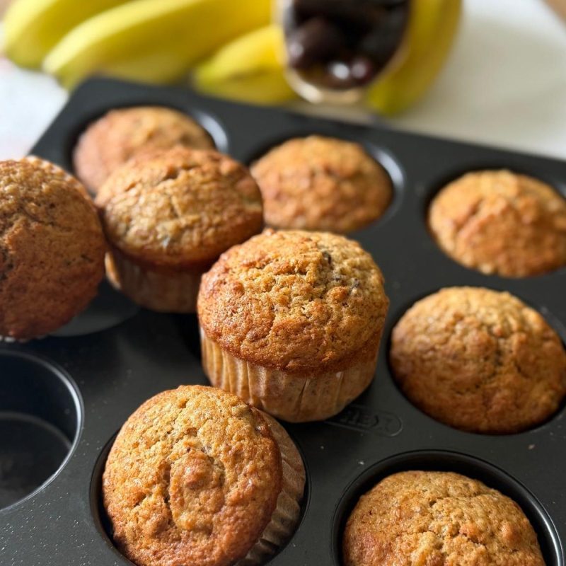 Pecan, Date and Banana&nbsp;Muffins